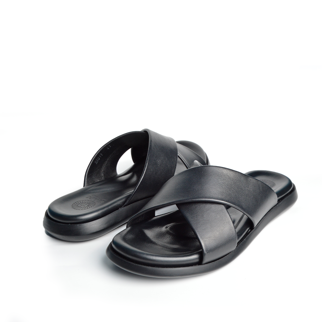 Sandale En Cuir Evo Rf 0011 Noir