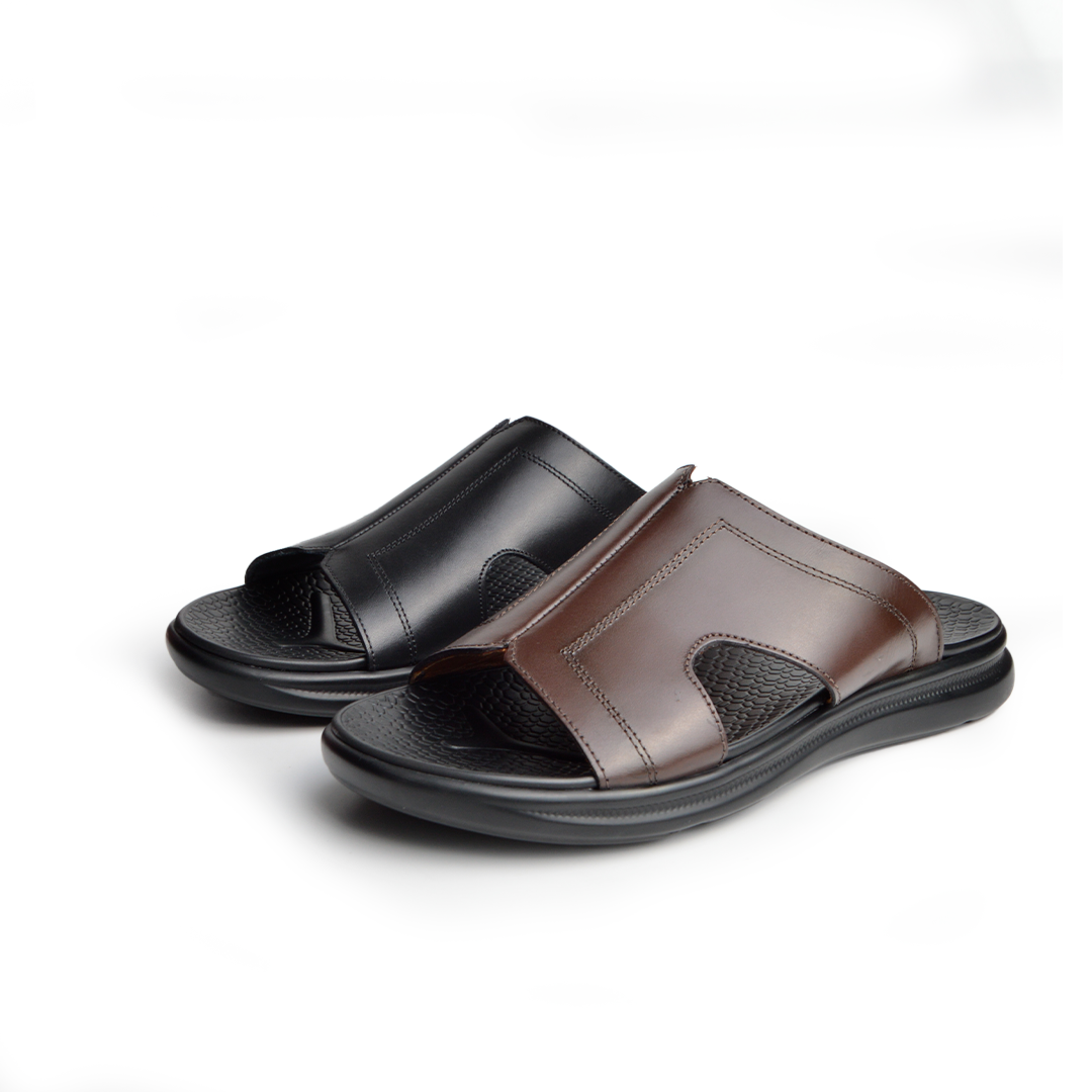 Sandale En Cuir Rf 0215 Marron