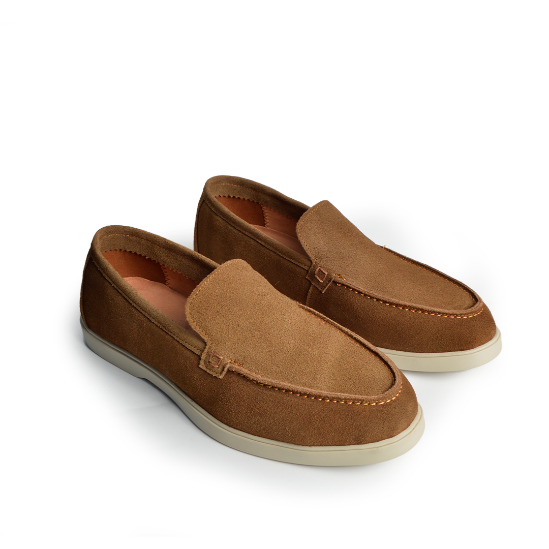 Ballerine daim Confort tabac