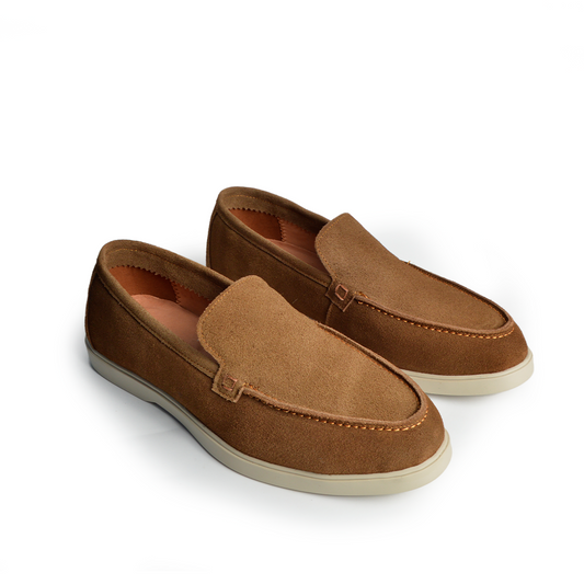 Ballerine daim Confort tabac