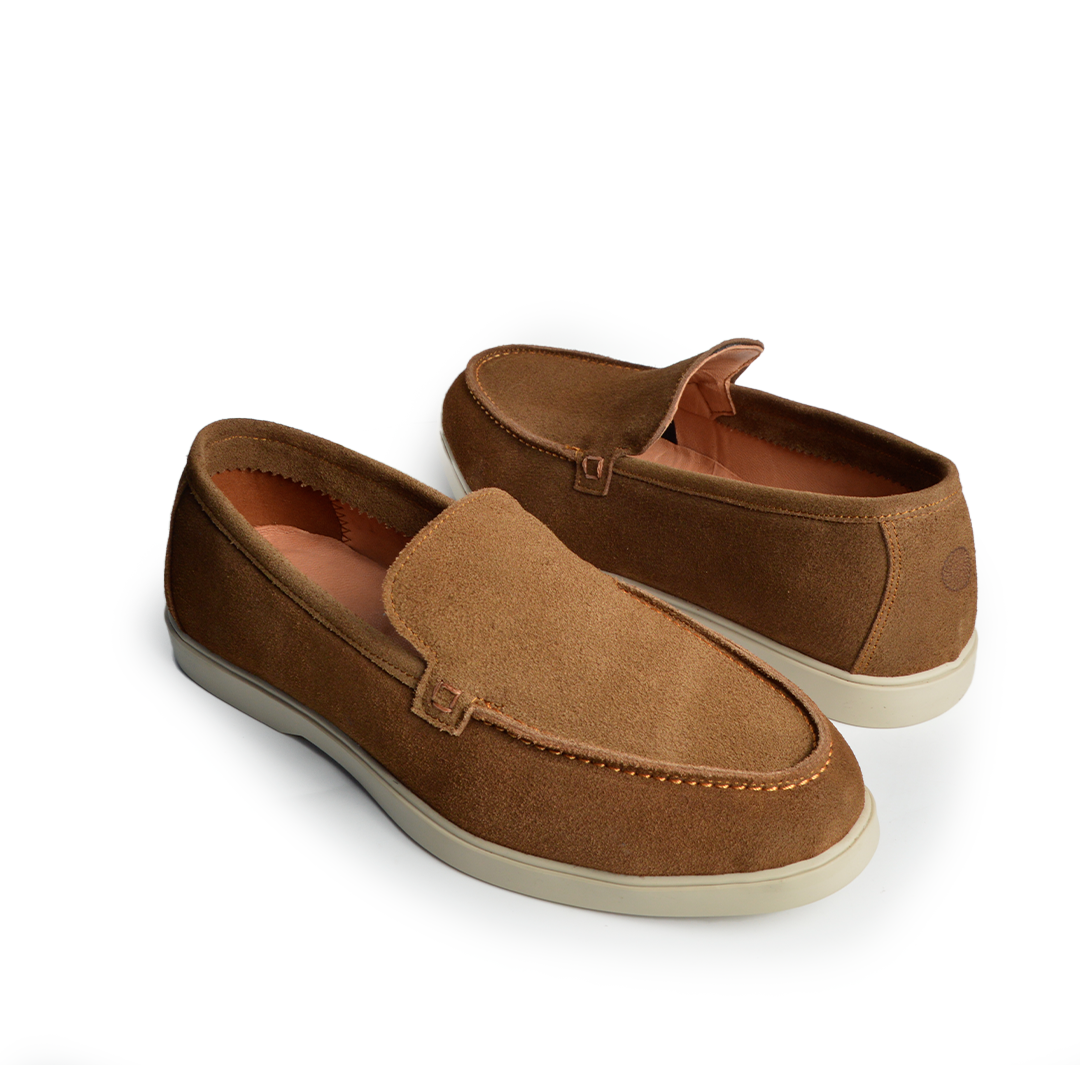 Ballerine daim Confort tabac