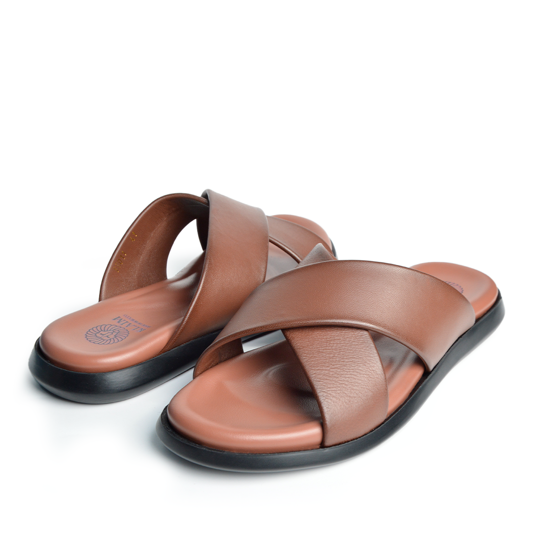 Sandale En Cuir Evo Rf 0011 Tabac