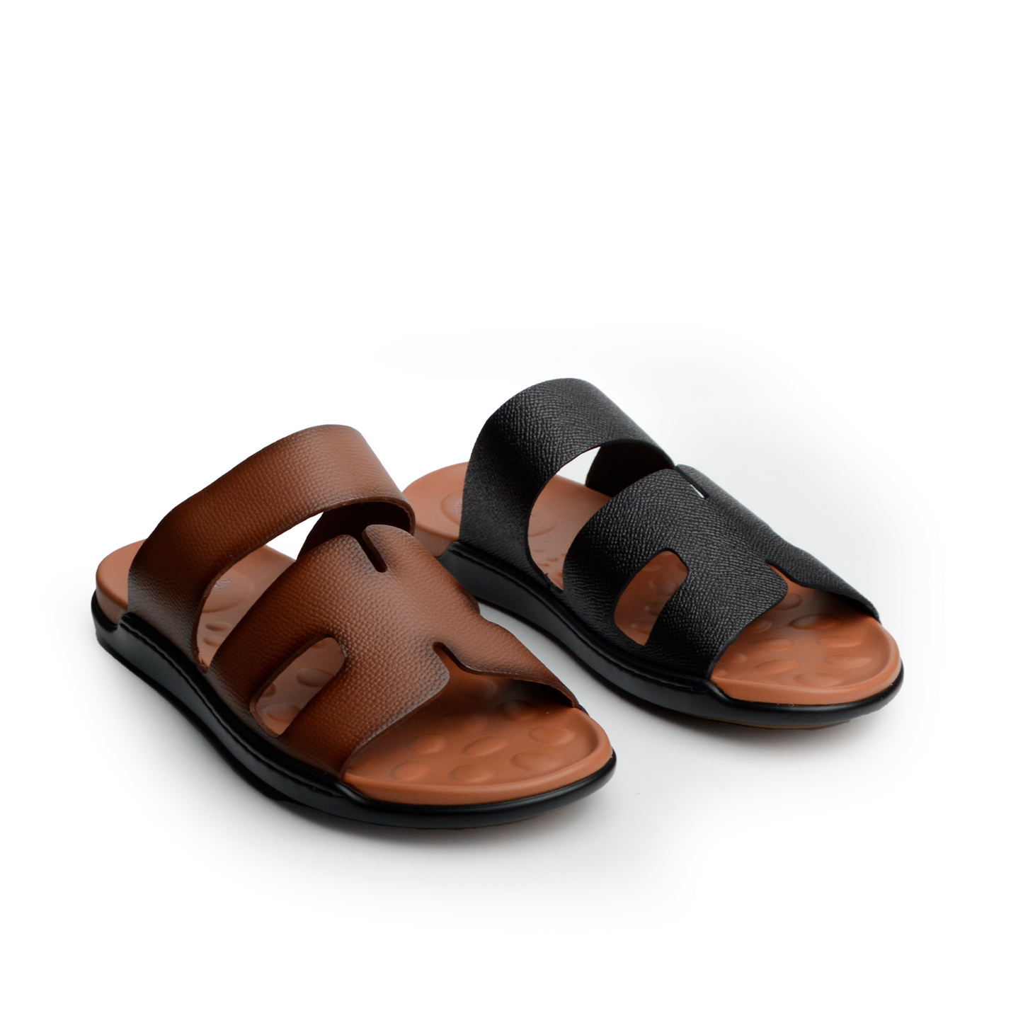 Sandale 203H En Cuir Noir