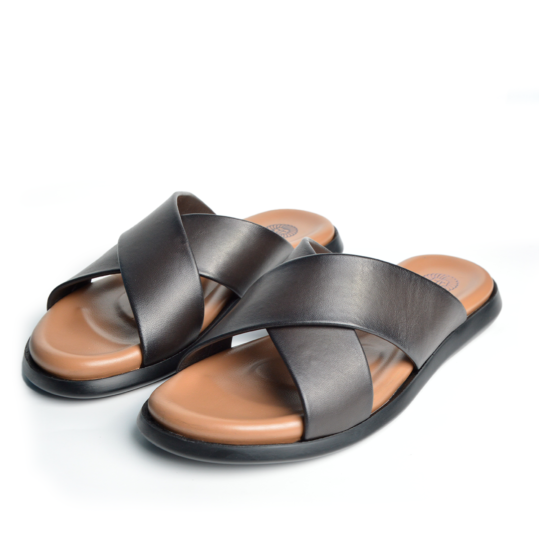 Sandale En Cuir Evo Rf 0011 Marron