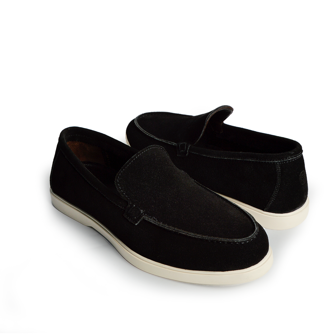 Ballerine daim Confort Noir
