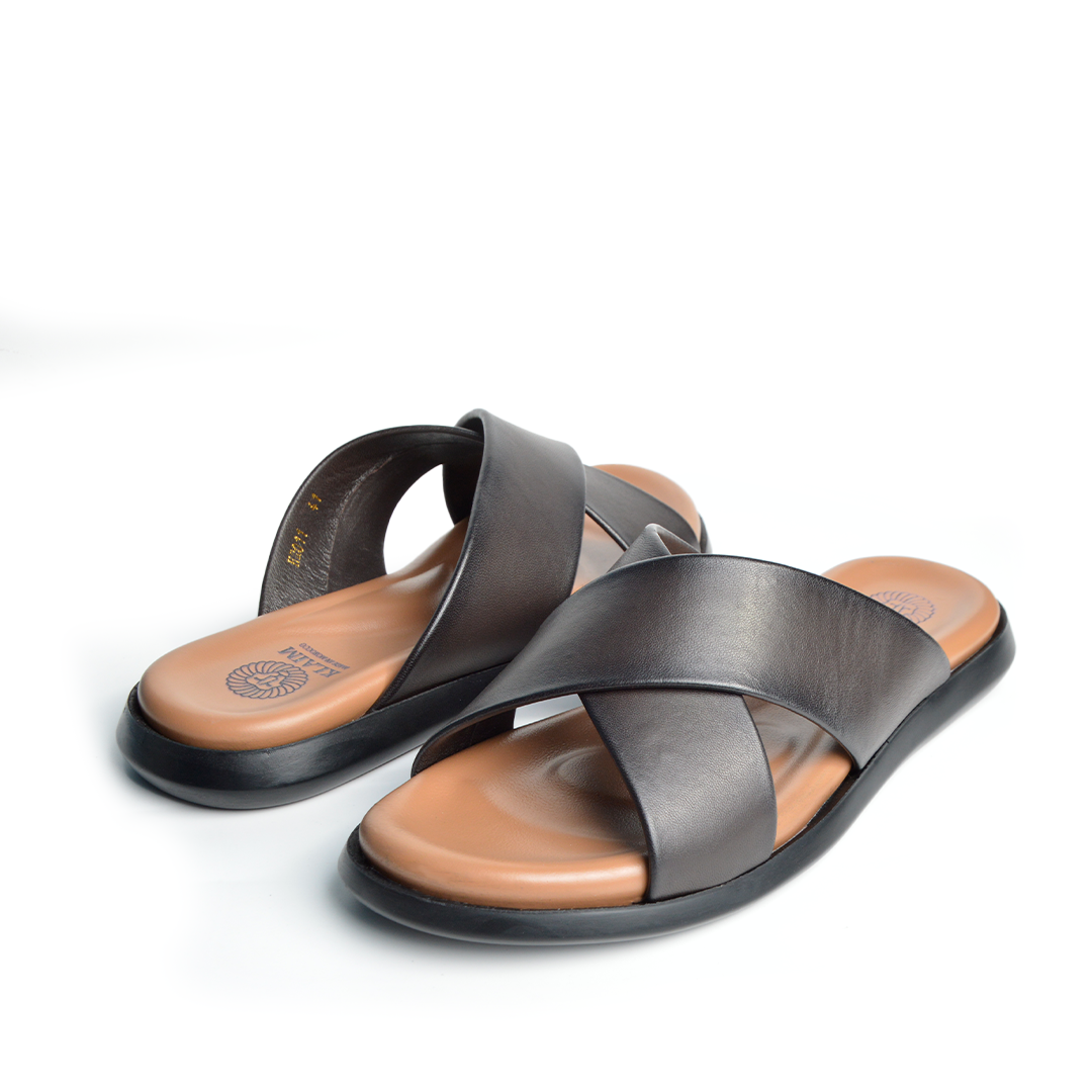 Sandale En Cuir Evo Rf 0011 Marron