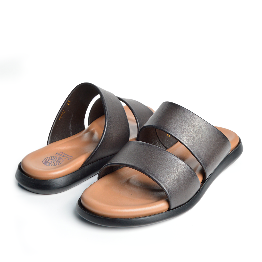 Sandale En Cuir  Rf 0012 Marron
