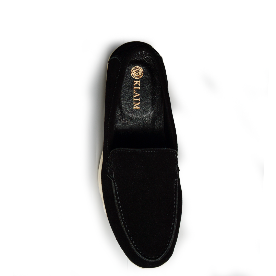 Ballerine daim Confort Noir