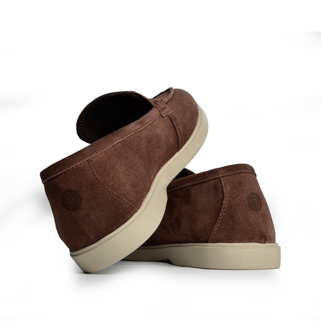 Ballerine daim Confort Marron