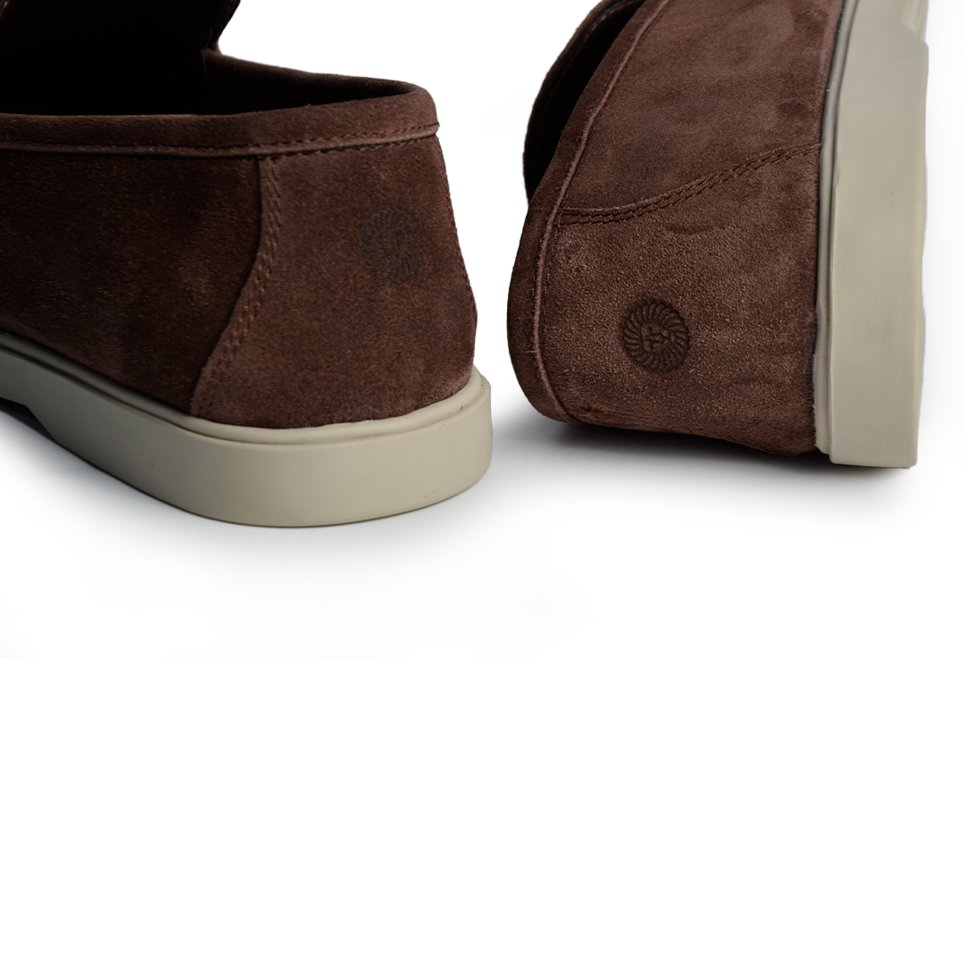 Ballerine daim Confort Marron