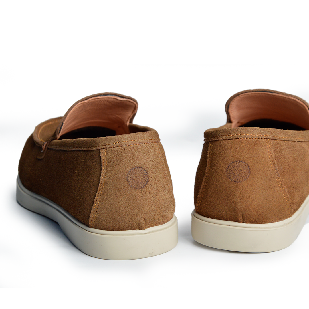 Ballerine daim Confort tabac
