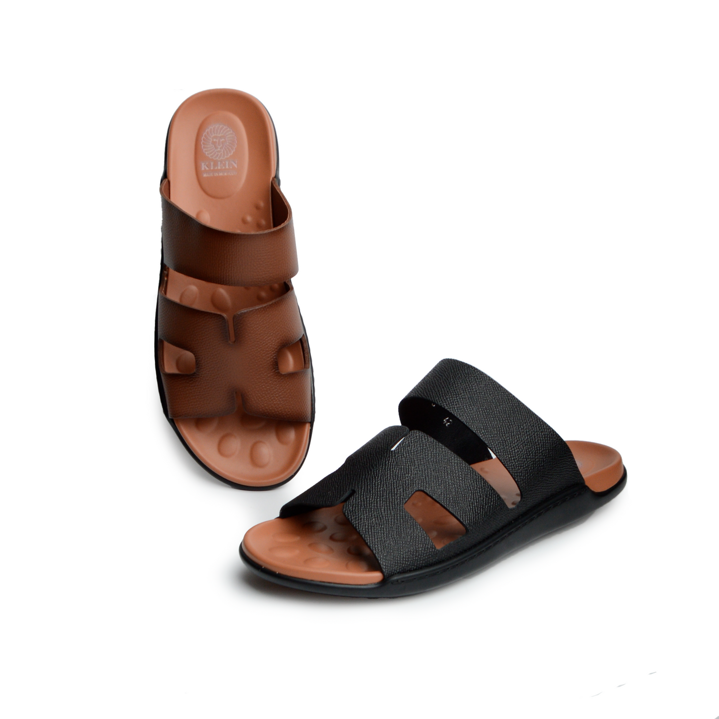 Sandale 203H En Cuir Noir