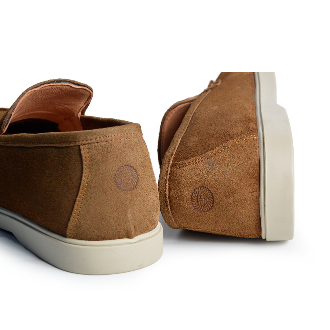 Ballerine daim Confort tabac