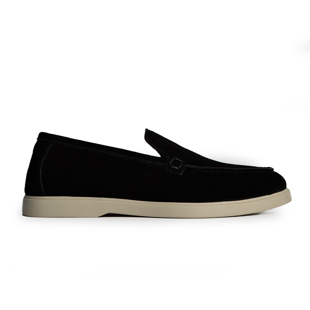 Ballerine daim Confort Noir