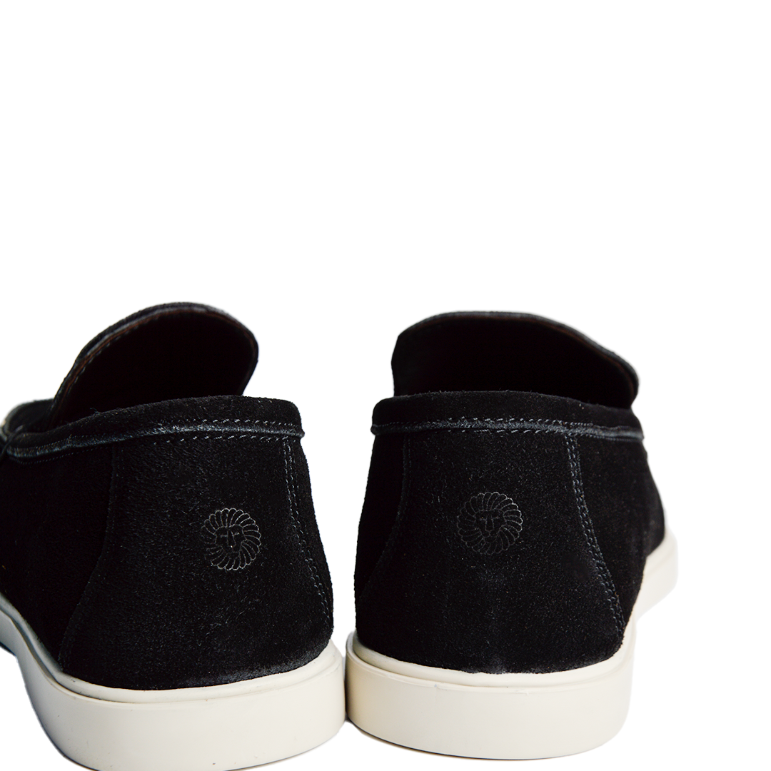 Ballerine daim Confort Noir