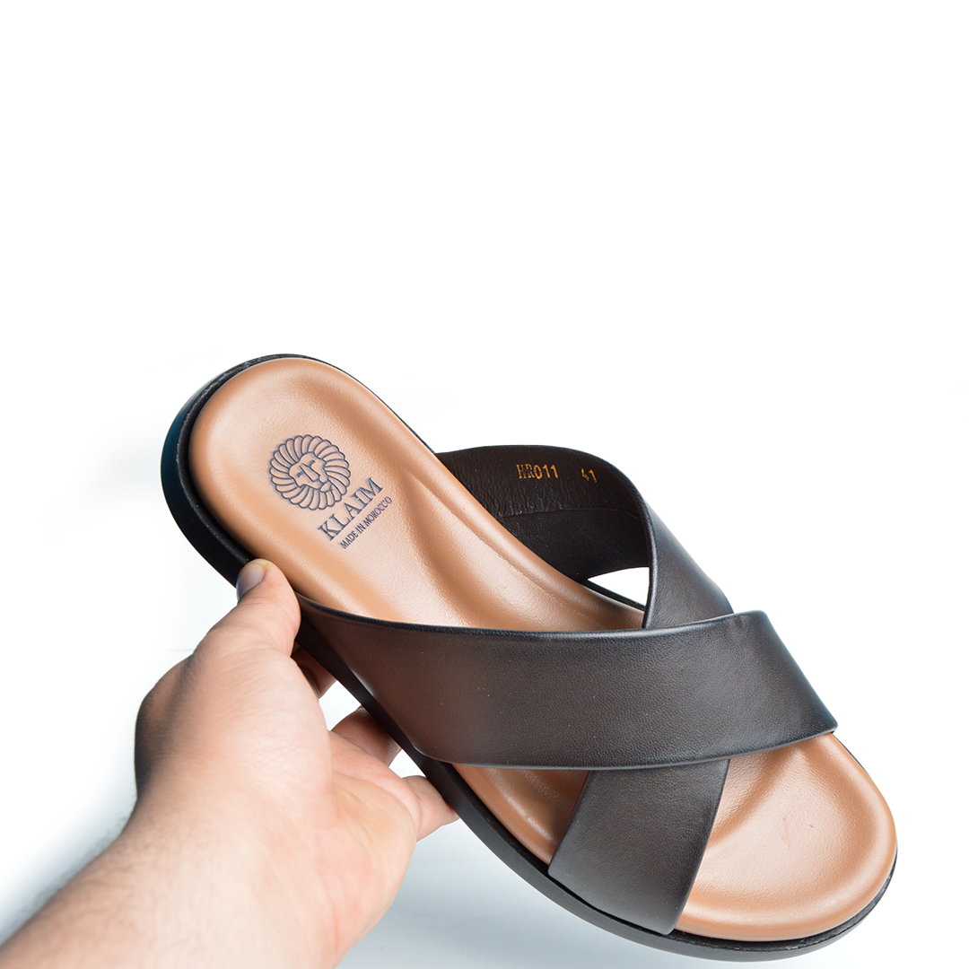 Sandale En Cuir Evo Rf 0011 Marron