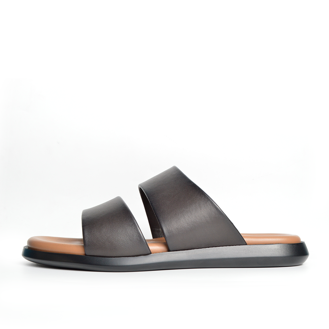 Sandale En Cuir  Rf 0012 Marron