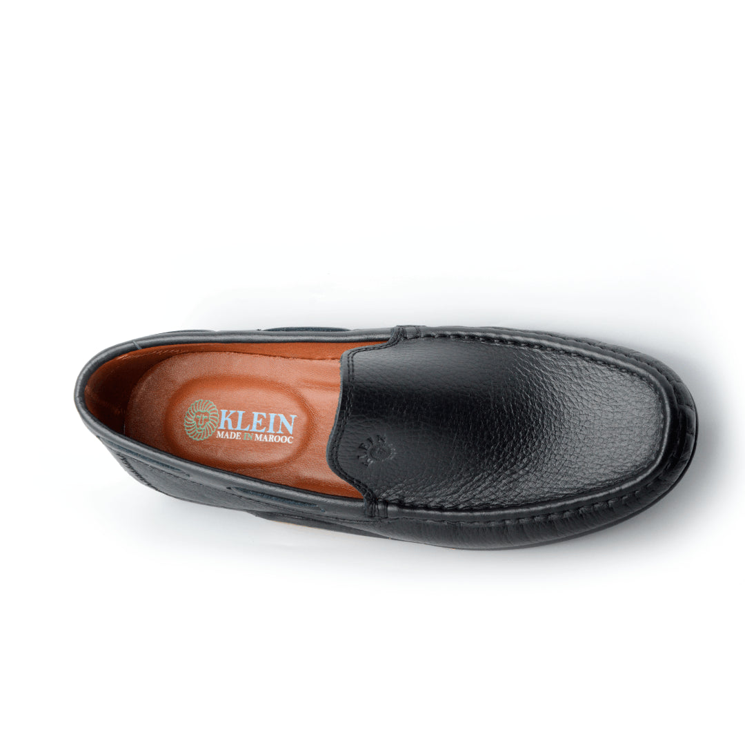 Grand Seigneur BMN Mocassin En Cuir noir