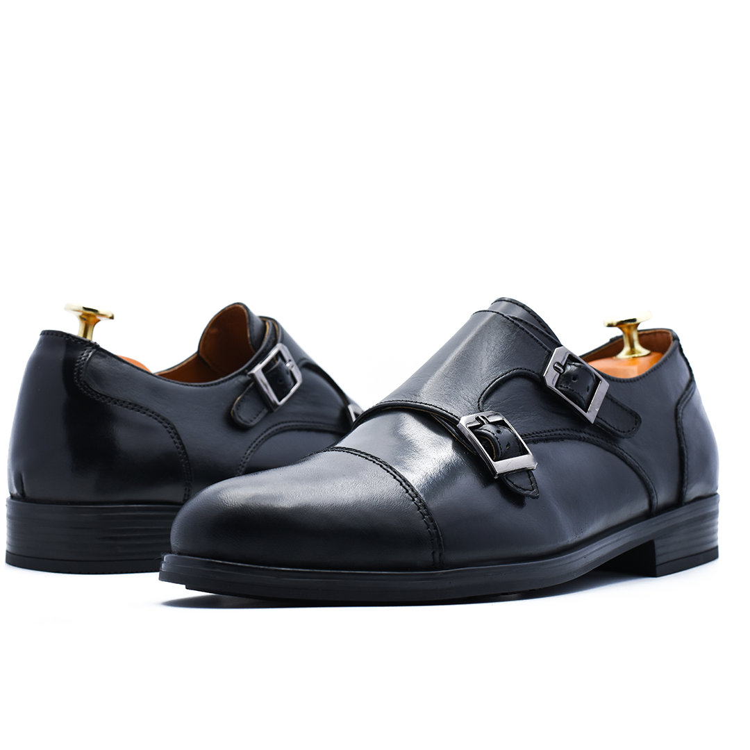 CHAUSSURE CLASS EN CUIR MARRON RF 716