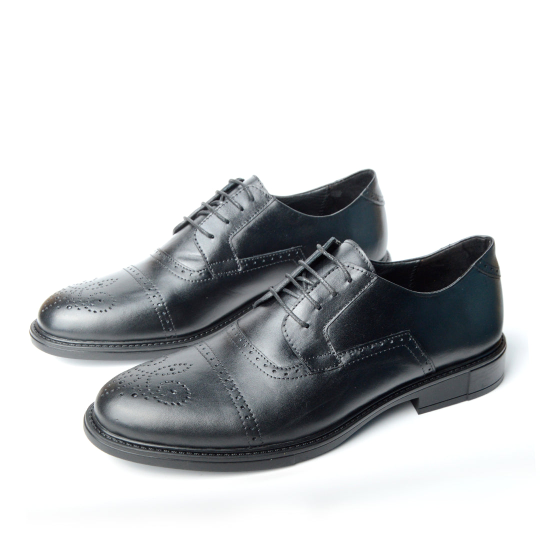 RICHELIEU CHAUSSURE CLASS EN CUIR NOIR