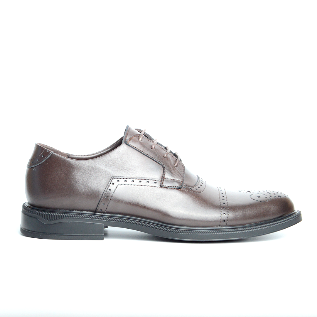 RICHELIEU CHAUSSURE CLASS EN CUIR MARRON