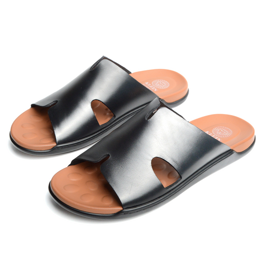 Sandale Grand Seigneur H En Cuir Noir