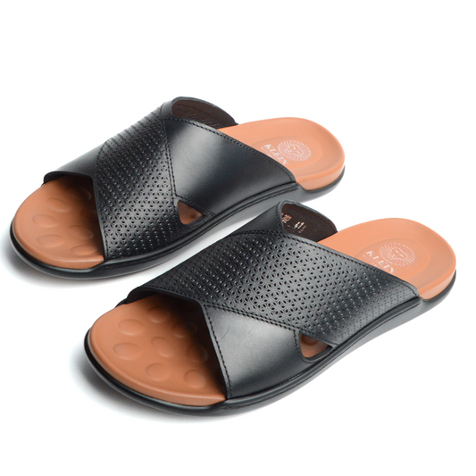 Sandale Boss En Cuir Noir