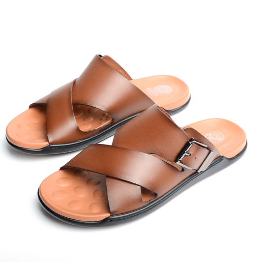 Sandale Sandro En Cuir Marron