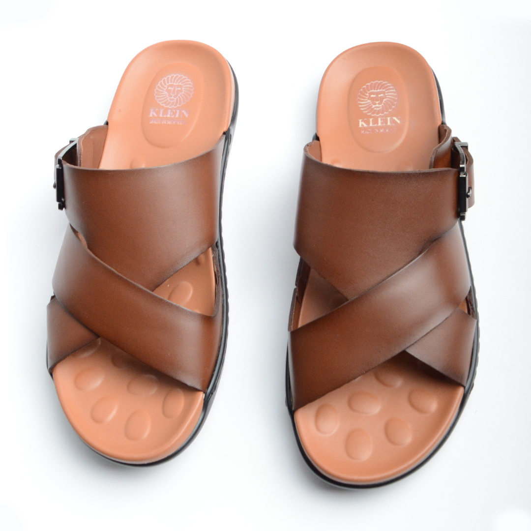 Sandale Sandro En Cuir Marron