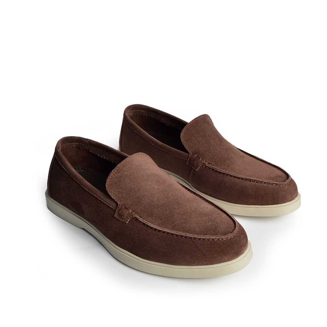 Ballerine daim Confort Marron