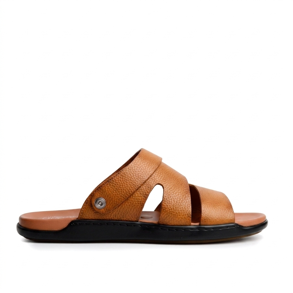 Sandale 103S En Cuir Tabac