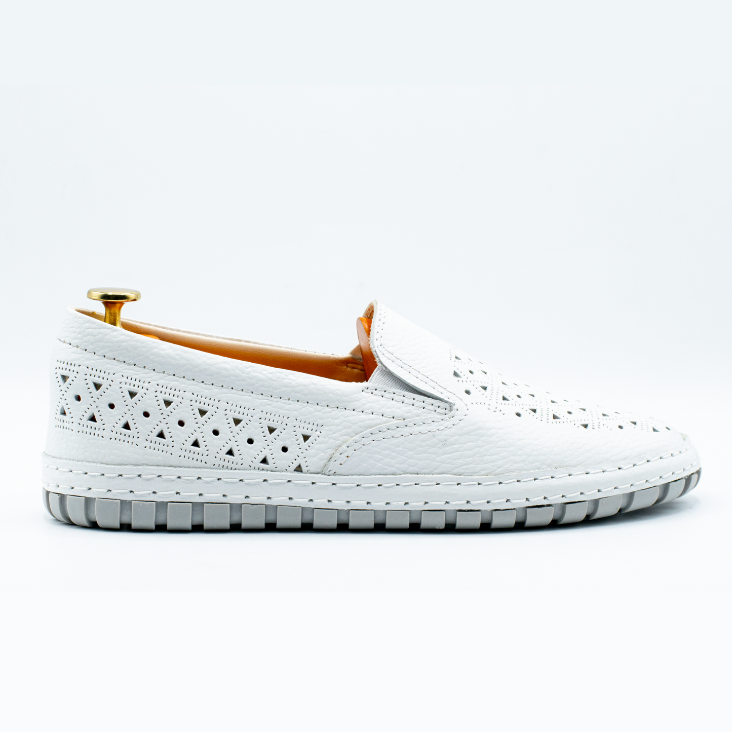 CONFORT TOP BOSS  EN CUIR BLANC