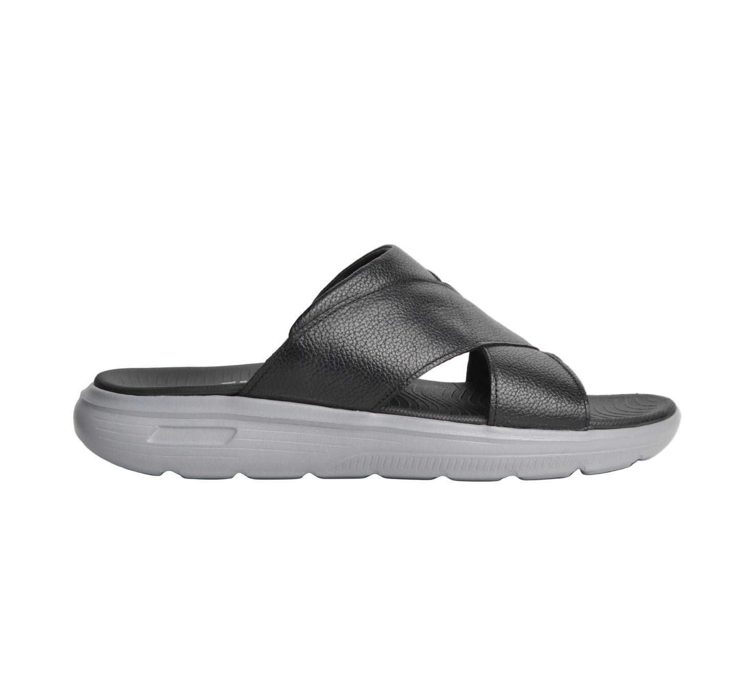 Sandale En Cuir  Rf202 Noir Eva