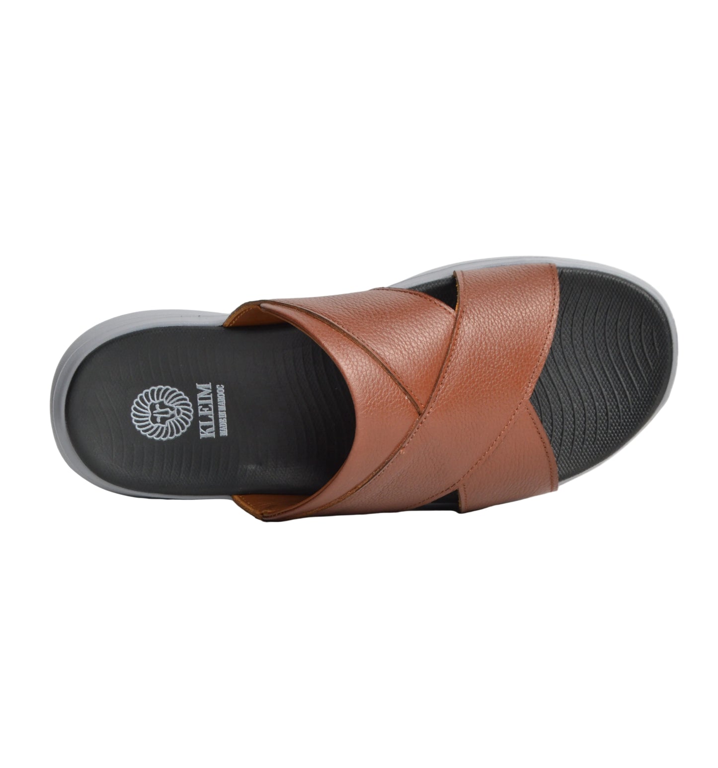 Sandale En Cuir  Rf202 Tabac Eva