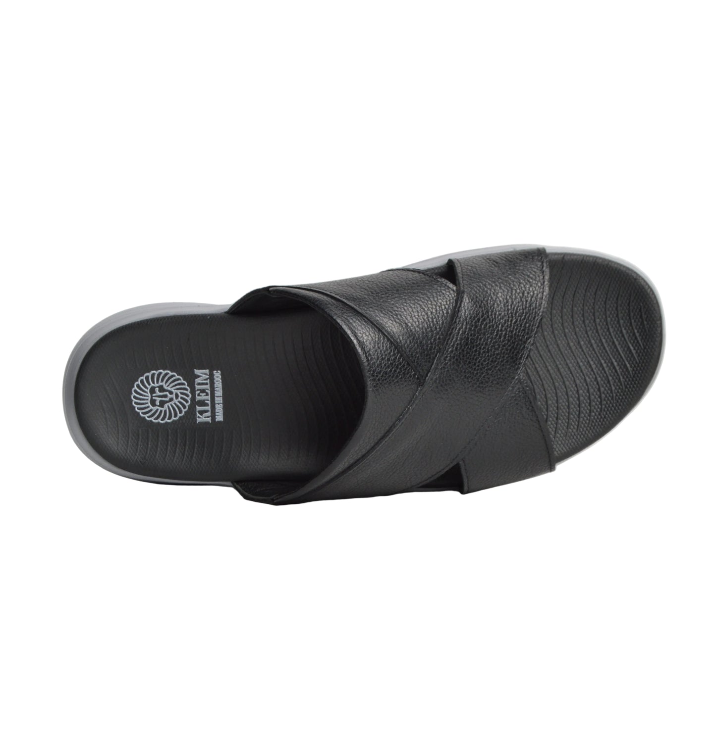 Sandale En Cuir  Rf202 Noir Eva
