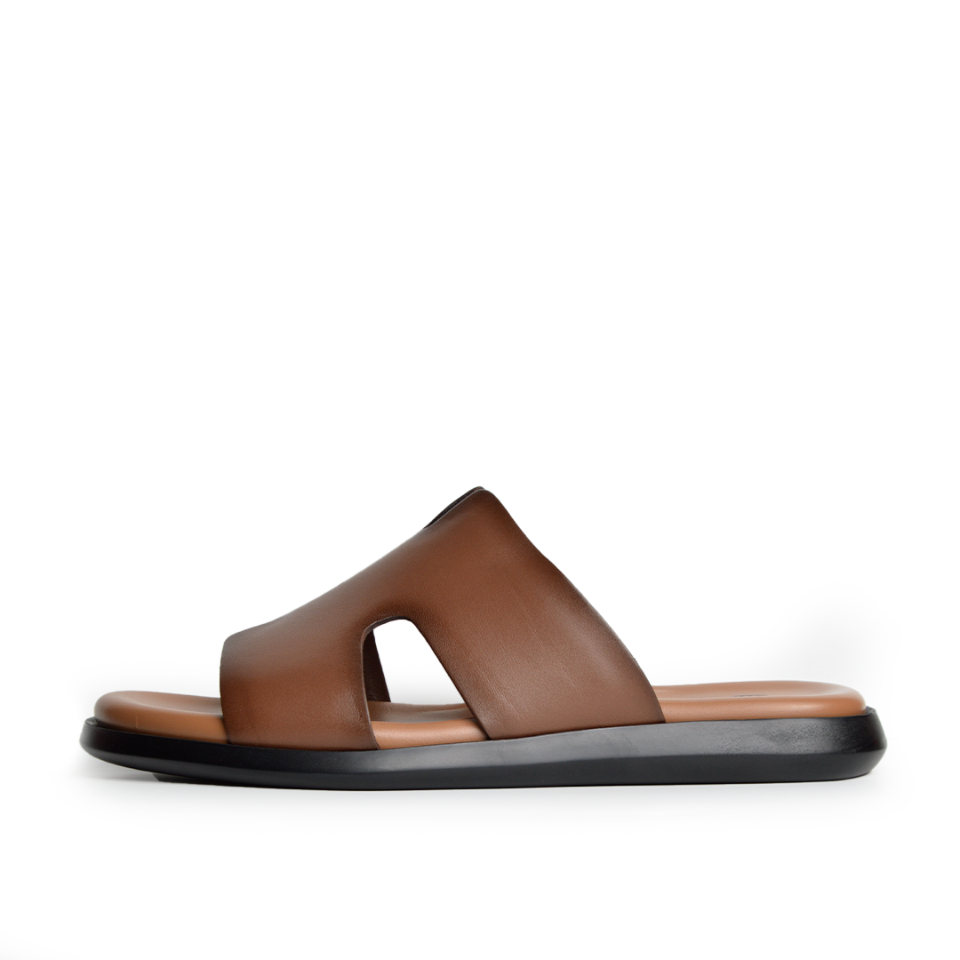 Sandale En Cuir  Rf 1012 Marron