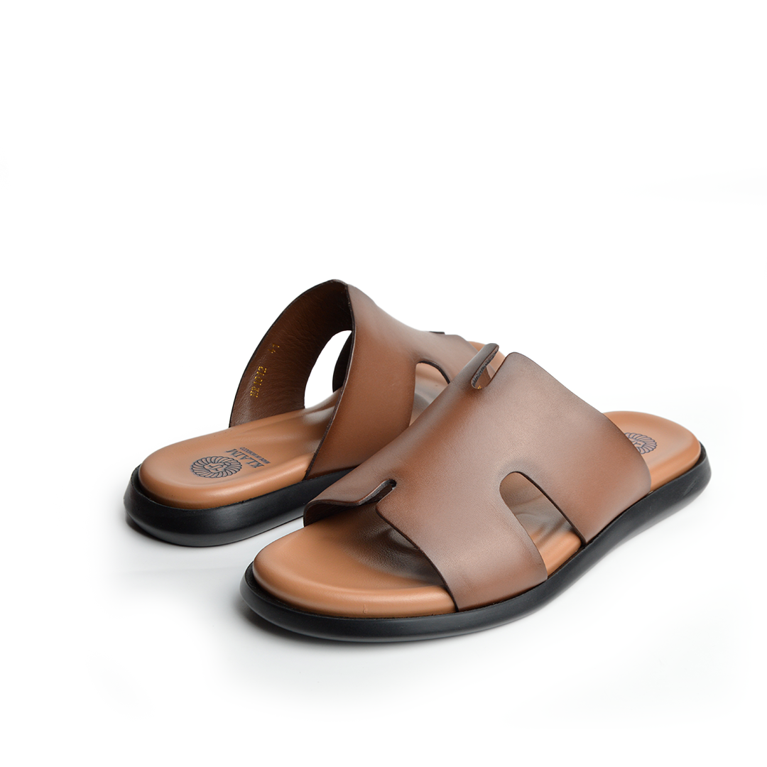 Sandale En Cuir  Rf 1012 Marron