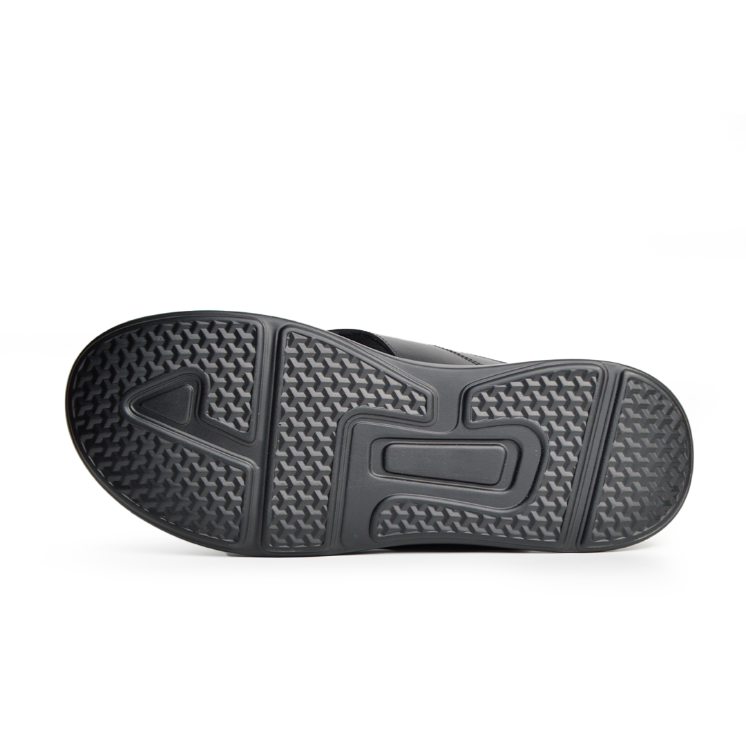 Sandale En Cuir  Rf 0215 Noir