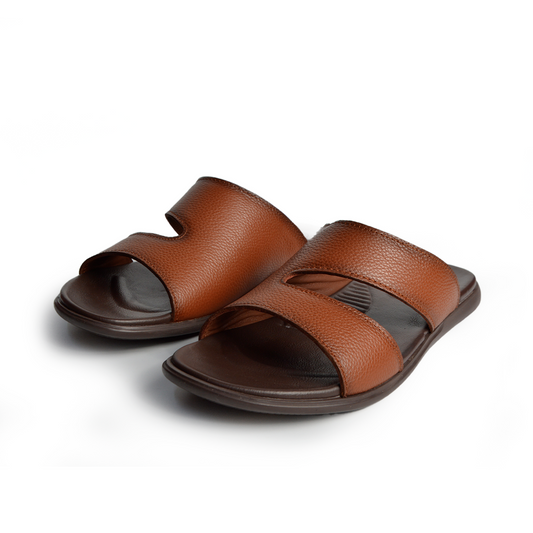 Sandale En Cuir  Rf 207 Tabac