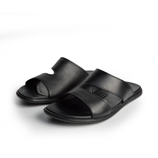 Sandale En Cuir  Rf 207 Noir