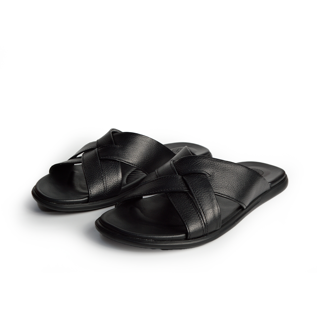 Sandale En Cuir  Rf210 X2 Noir