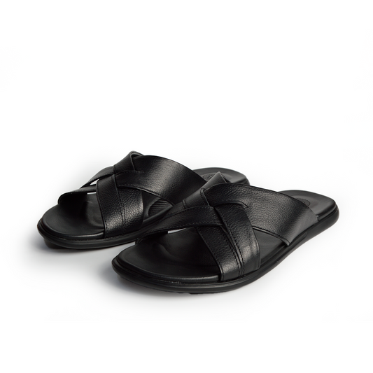 Sandale En Cuir  Rf210 X2 Noir