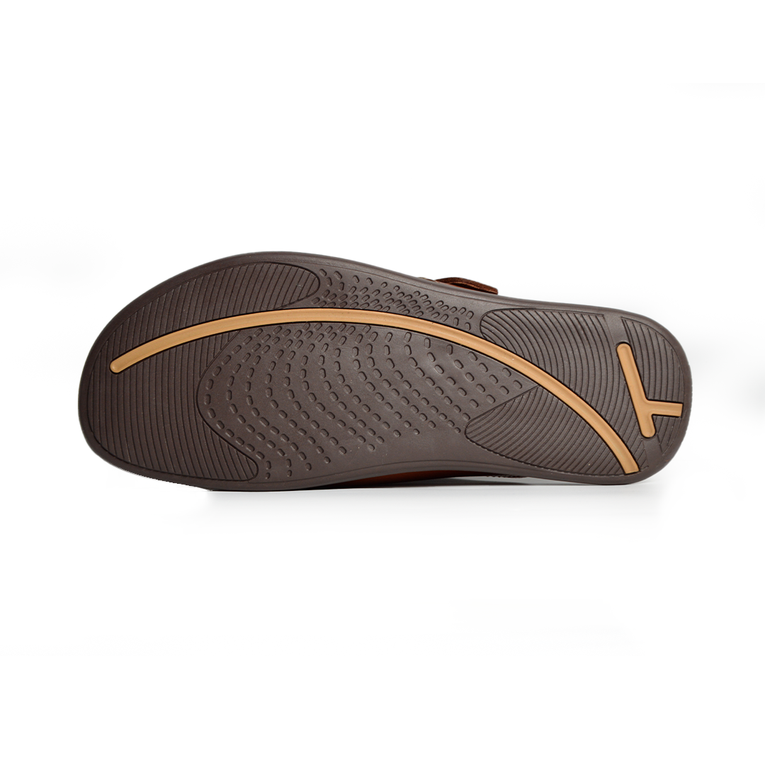 Sandale En Cuir  Rf210 X2 Tabac