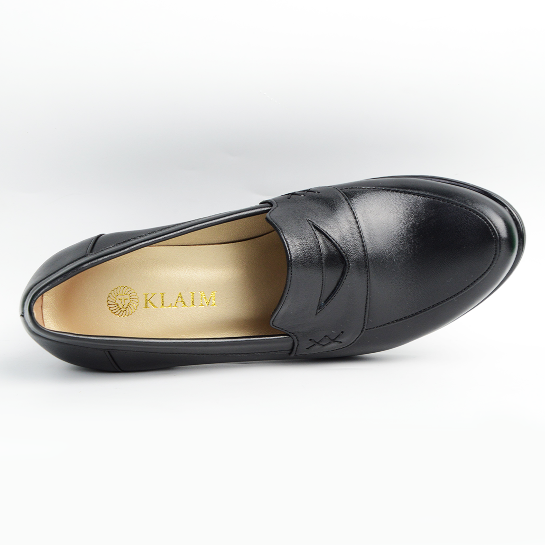 CHAUSSURES VELORIA EN CUIR NOIR