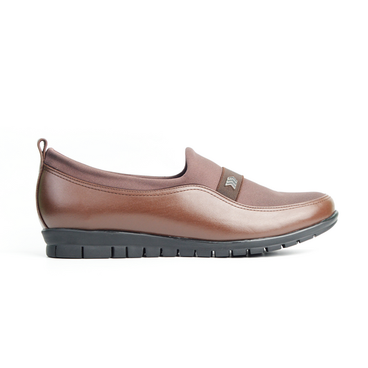 CHAUSSURES ORLA EN CUIR MARRON