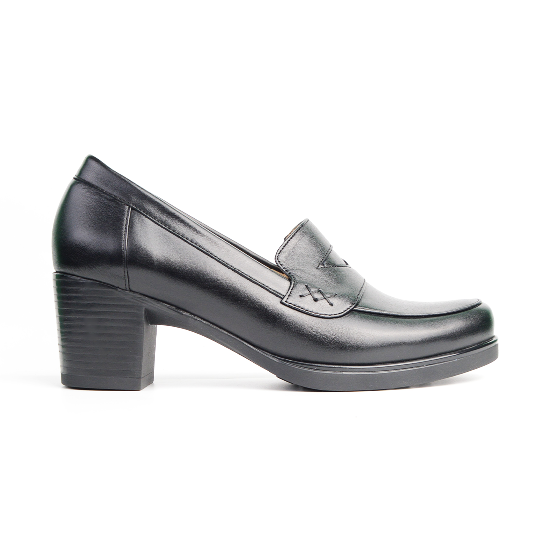 CHAUSSURES VELORIA EN CUIR NOIR