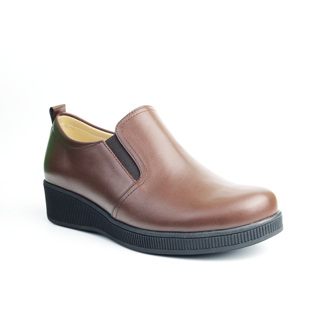 CHAUSSURES LIANNA EN CUIR MARRON