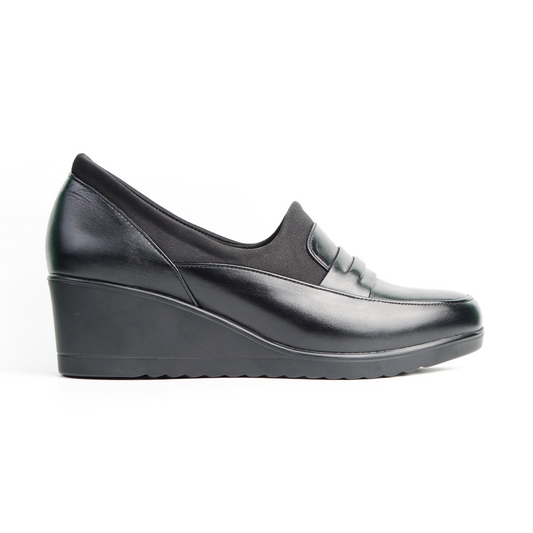 CHAUSSURES NERO EN CUIR NOIR