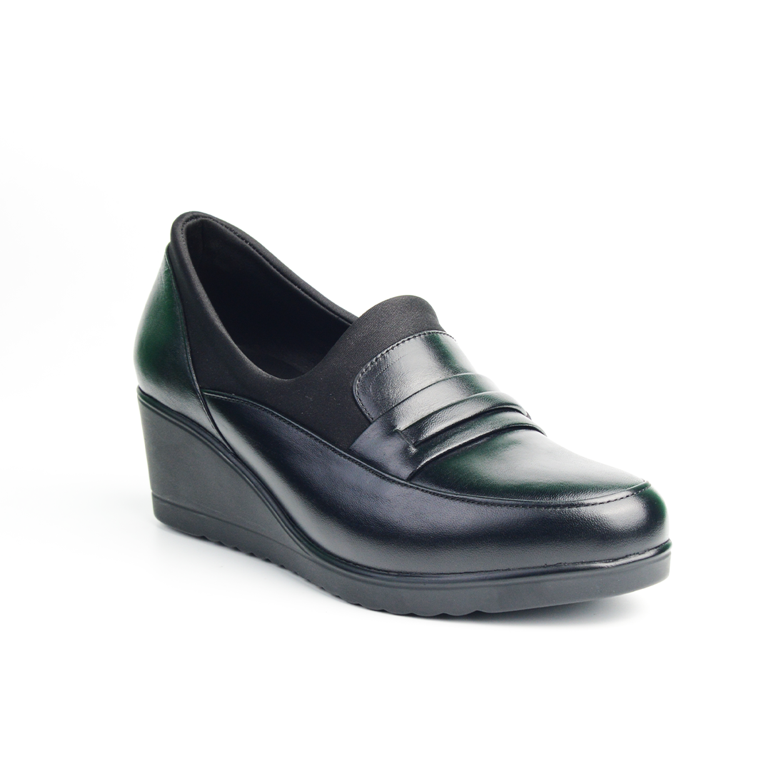 CHAUSSURES NERO EN CUIR NOIR